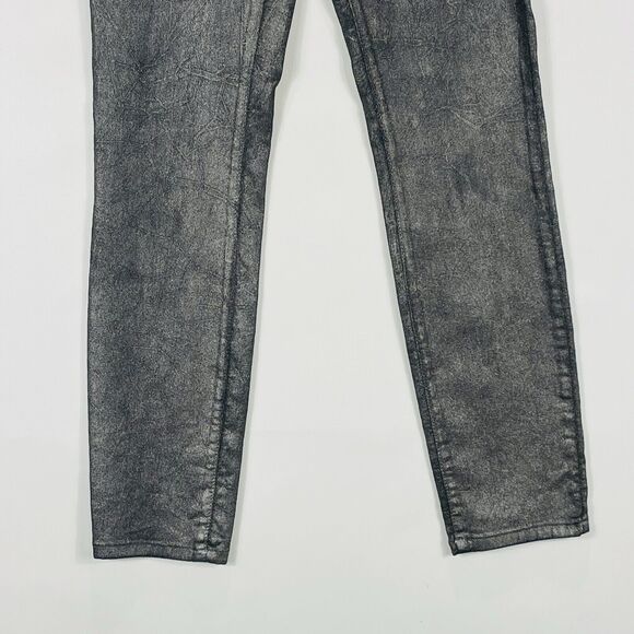 NYDJ‎ Not Your Daughter's Jeans Alina Grey Sparkle Slim Leggings Pants Women's 0 - Picture 3 of 8